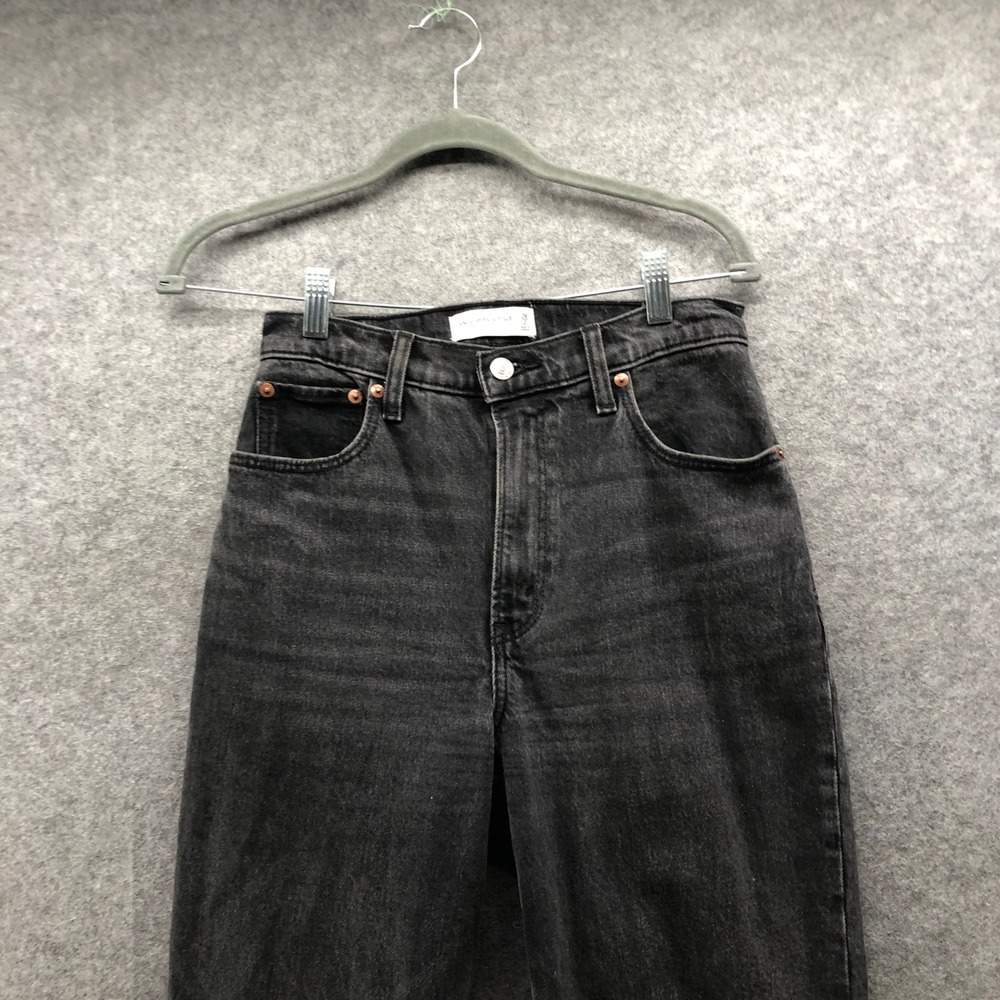 Abercrombie Curve Love 90s Straight Ultra High Rise Black Jeans Womens 26 / 2L - Picture 7 of 9